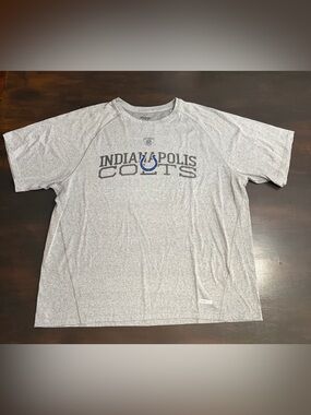 Men’s 2XL Reebok Indianapolis Colts Heather Gray Crew Neck Short Sleeve Tee